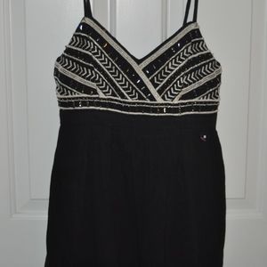 NWT Hollister Beaded Black Top